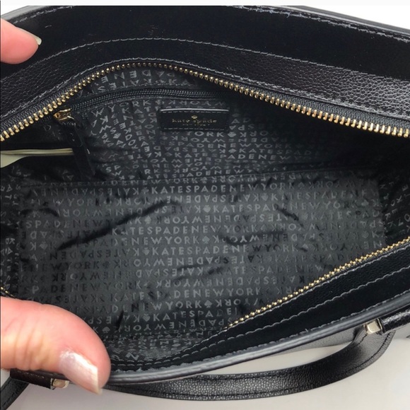 NWT Kate Spade   Black Leather Satchel - Picture 4 of 5